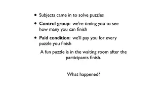 The puzzle study: paid participants stop playing once the pay stops
