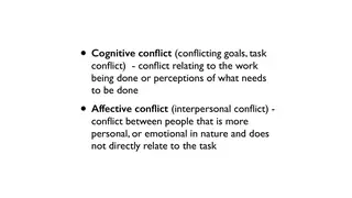 Cognitive conflict versus affective conflict