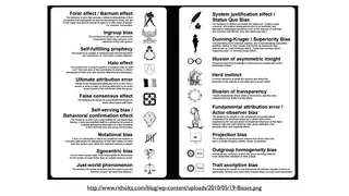 A field guide to cognitive biases