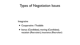 Integrative issues: trade what you value less for what you value more