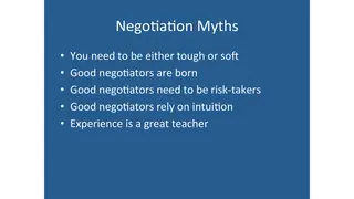 Five negotiation myths, starting with 'you have to be tough or soft'