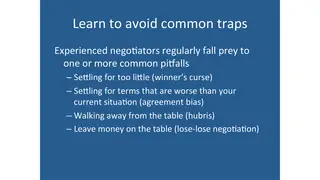 The common traps: winner's curse, agreement bias, hubris, lose-lose deals