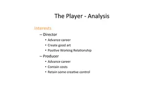 The Player: what the director and the producer each care about