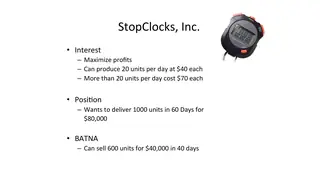 StopClocks: interests, position, and BATNA for the seller