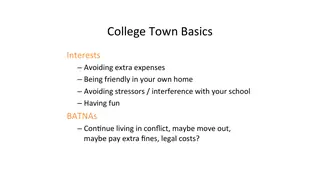 College Town: two roommates, their interests and their BATNAs