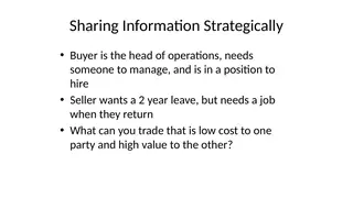 Sharing information strategically