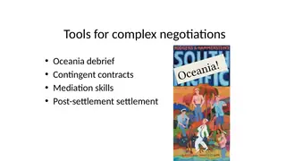 Tools for complex negotiations