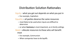 Equity, equality, or need: rules for dividing the spoils
