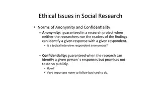 Anonymity versus confidentiality