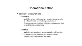 Levels of measurement