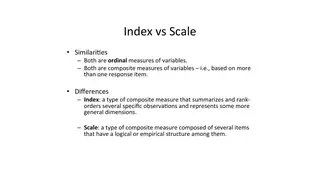 Index versus scale