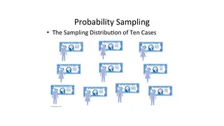 The sampling distribution of ten cases