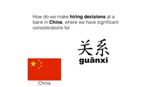 Hiring at a bank in China, where guanxi matters