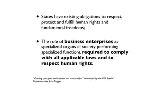 The UN guiding principles on business and human rights