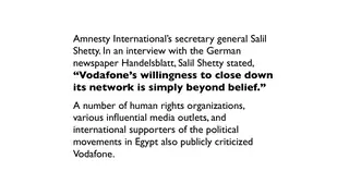 Amnesty International's response to the network shutdown
