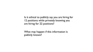 Is it ethical to advertise 12 jobs when you are hiring 22?