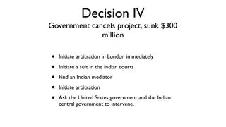 Decision IV: the government cancels the project
