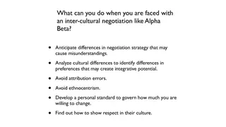 What to do when you face an intercultural negotiation