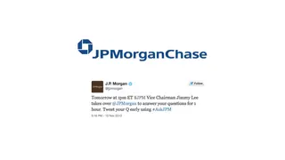 A bank invites questions on Twitter with #AskJPM