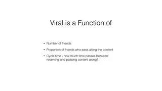 Viral is a function of friends, pass-along, and cycle time