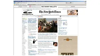 A display ad on the New York Times site