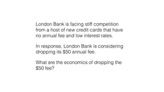 London Bank: what are the economics of dropping a $50 annual fee?