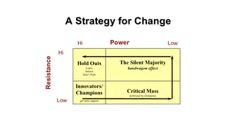A strategy for change: who has power and who resists