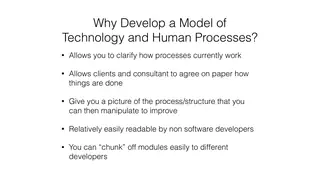 Why model technology and human processes at all?