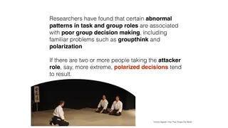 Groupthink and polarization come from abnormal task and group roles