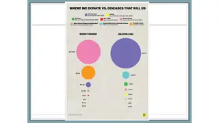 Where we donate versus the diseases that kill us