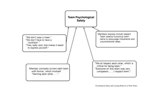 What psychological safety looks like when people describe their own team