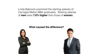 Starting salaries of men in one MBA class were 7.6% higher than women's. What caused it?