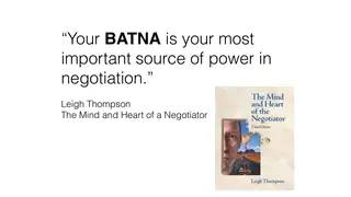 Your BATNA is your most important source of power