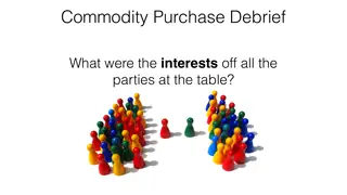 What were the interests of all the parties at the table?
