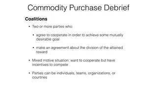 Coalitions: when parties cooperate to claim a share of the reward